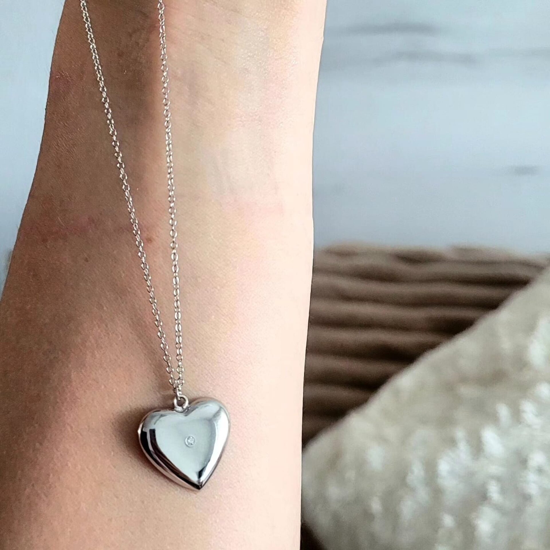 Collar corazon con circonita - 4