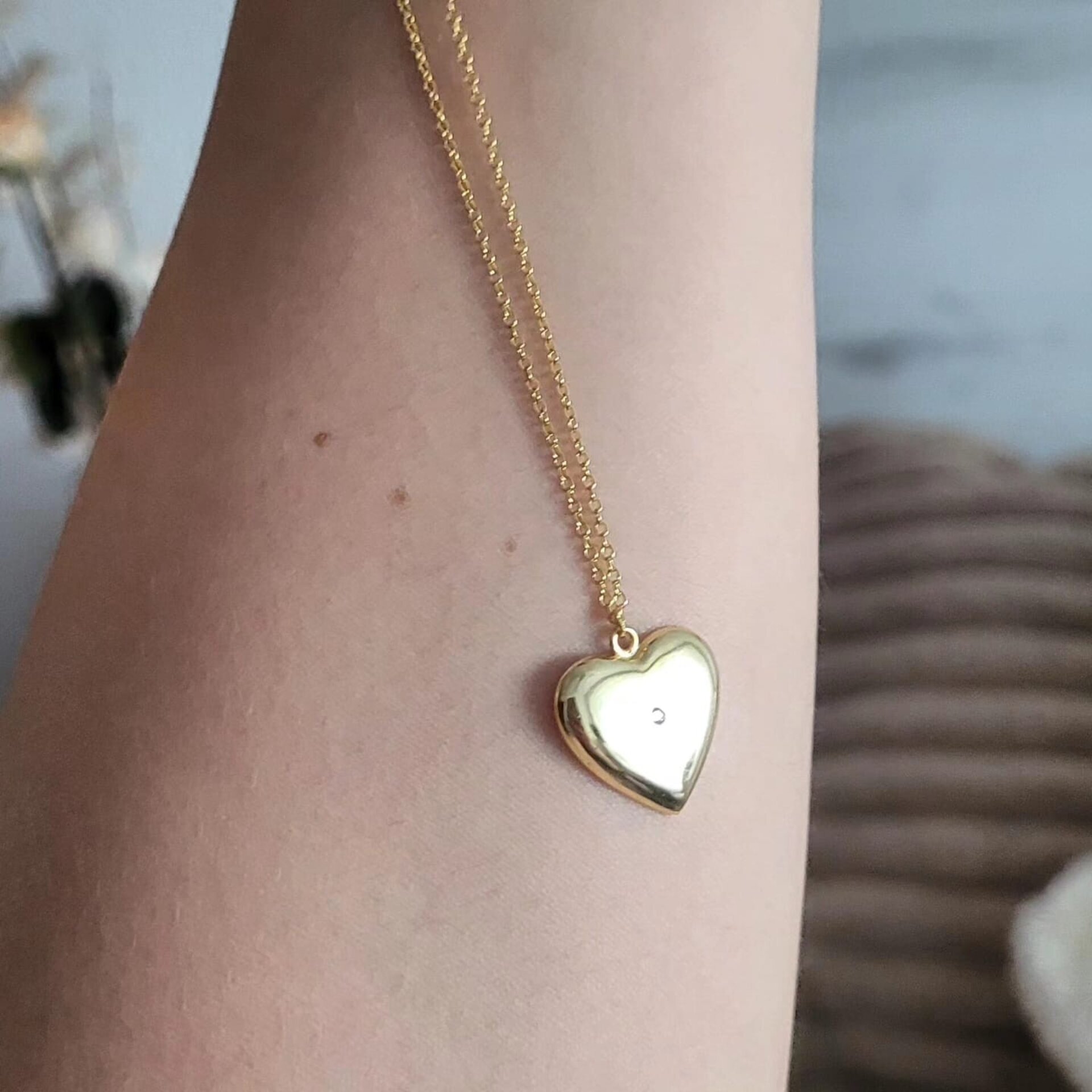 Collar corazon con circonita - 2