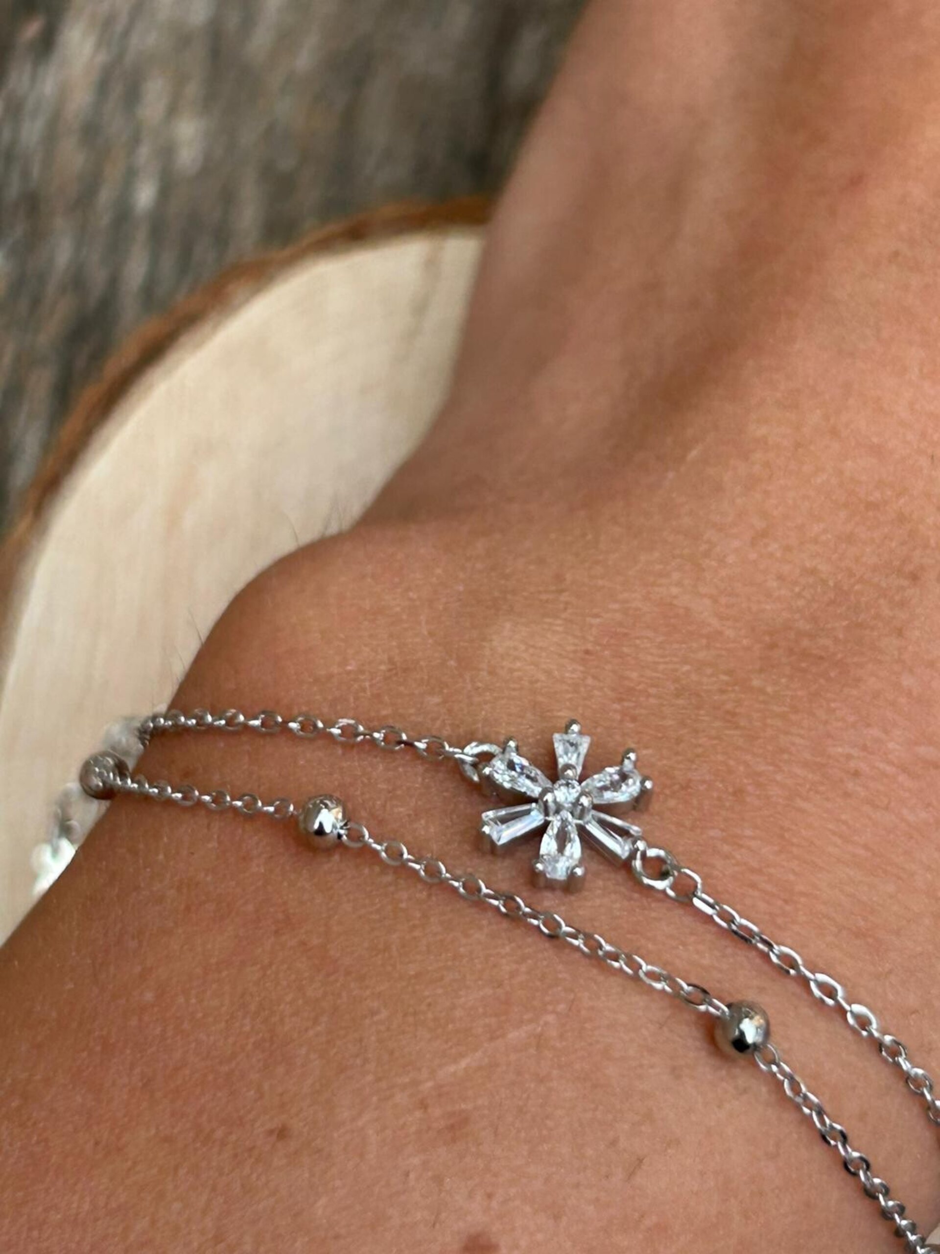 Pulsera doble flor - 2