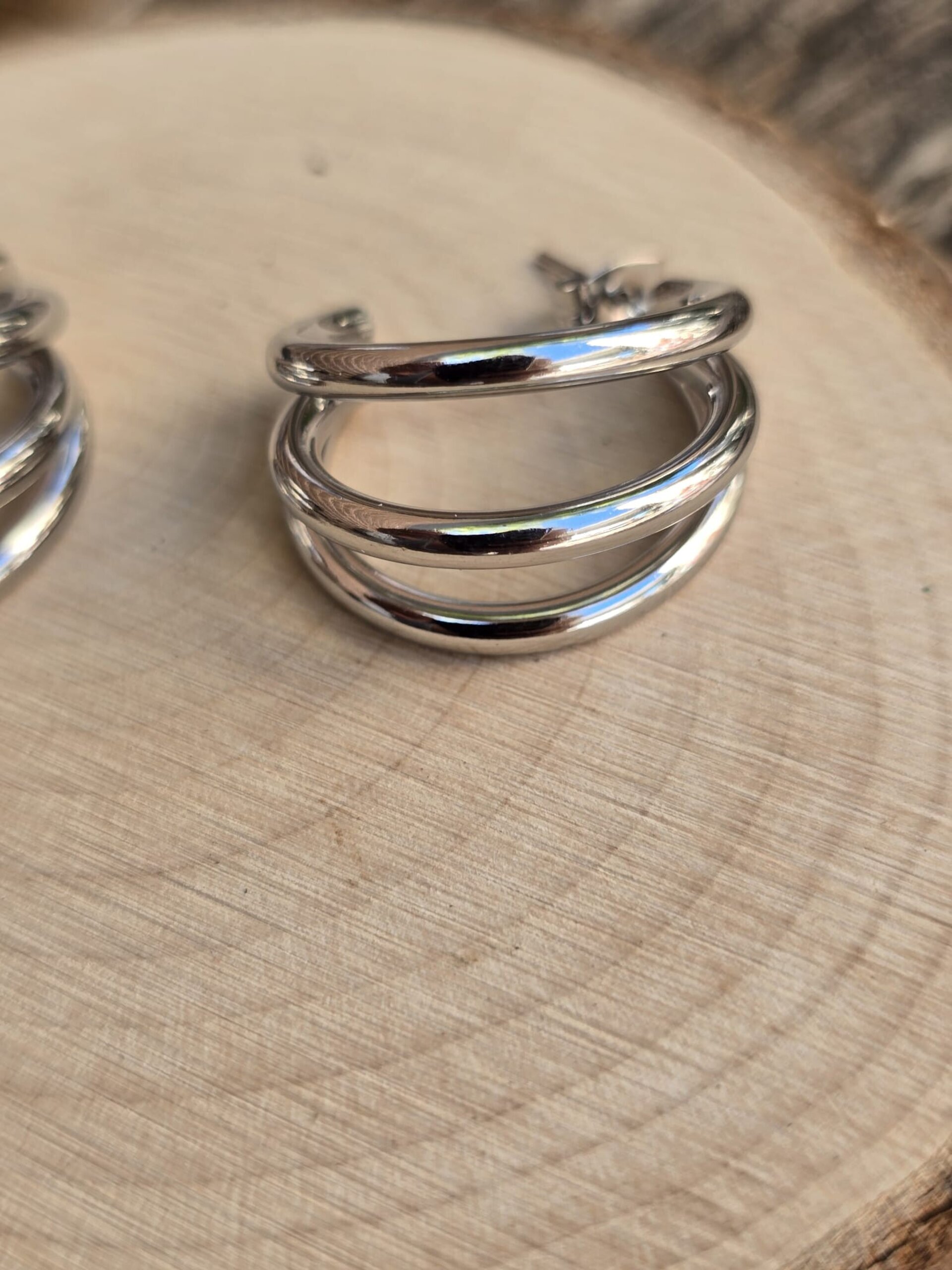 Pendientes aro triple - 3