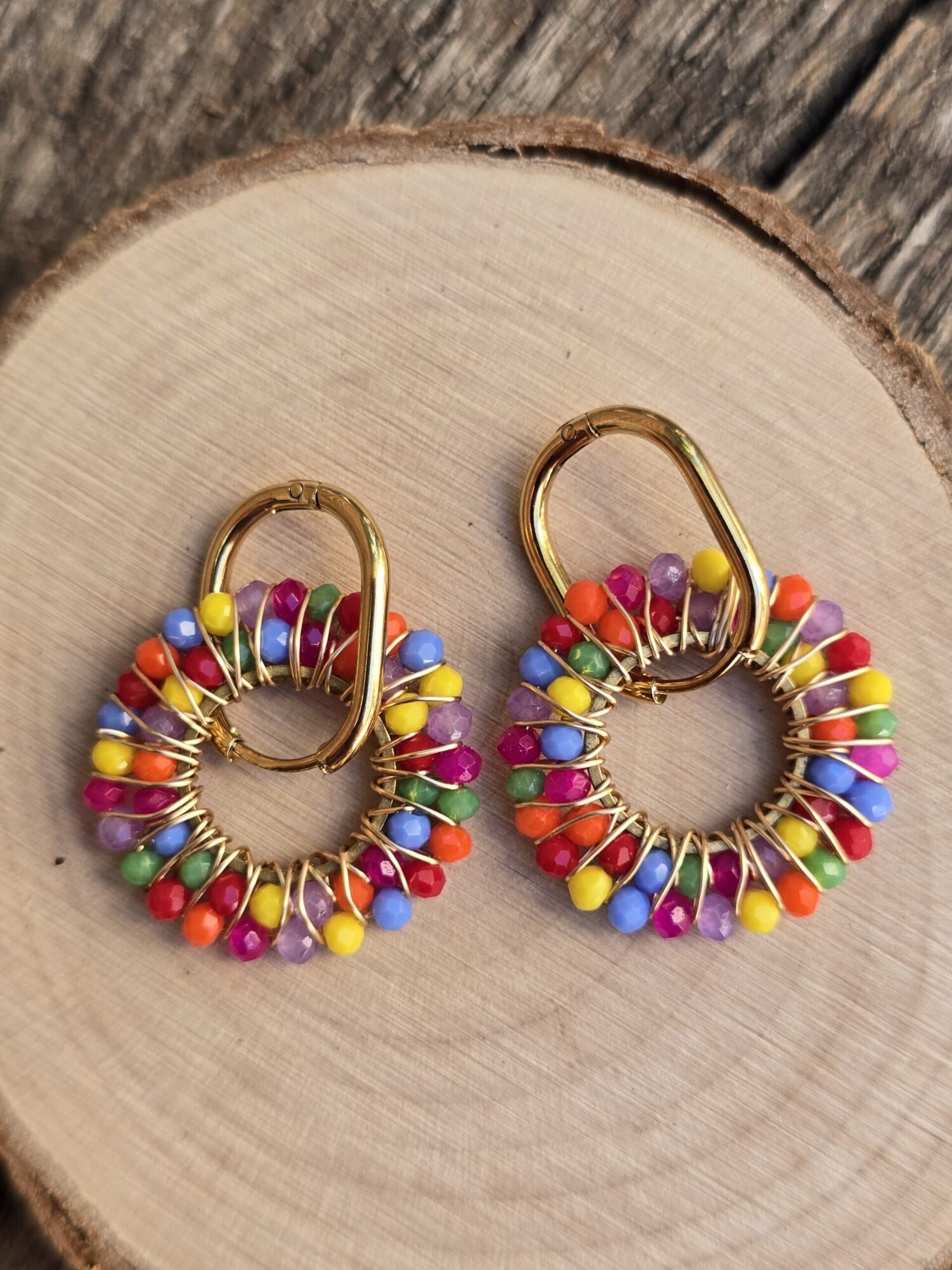 pendientes ovalados - 2