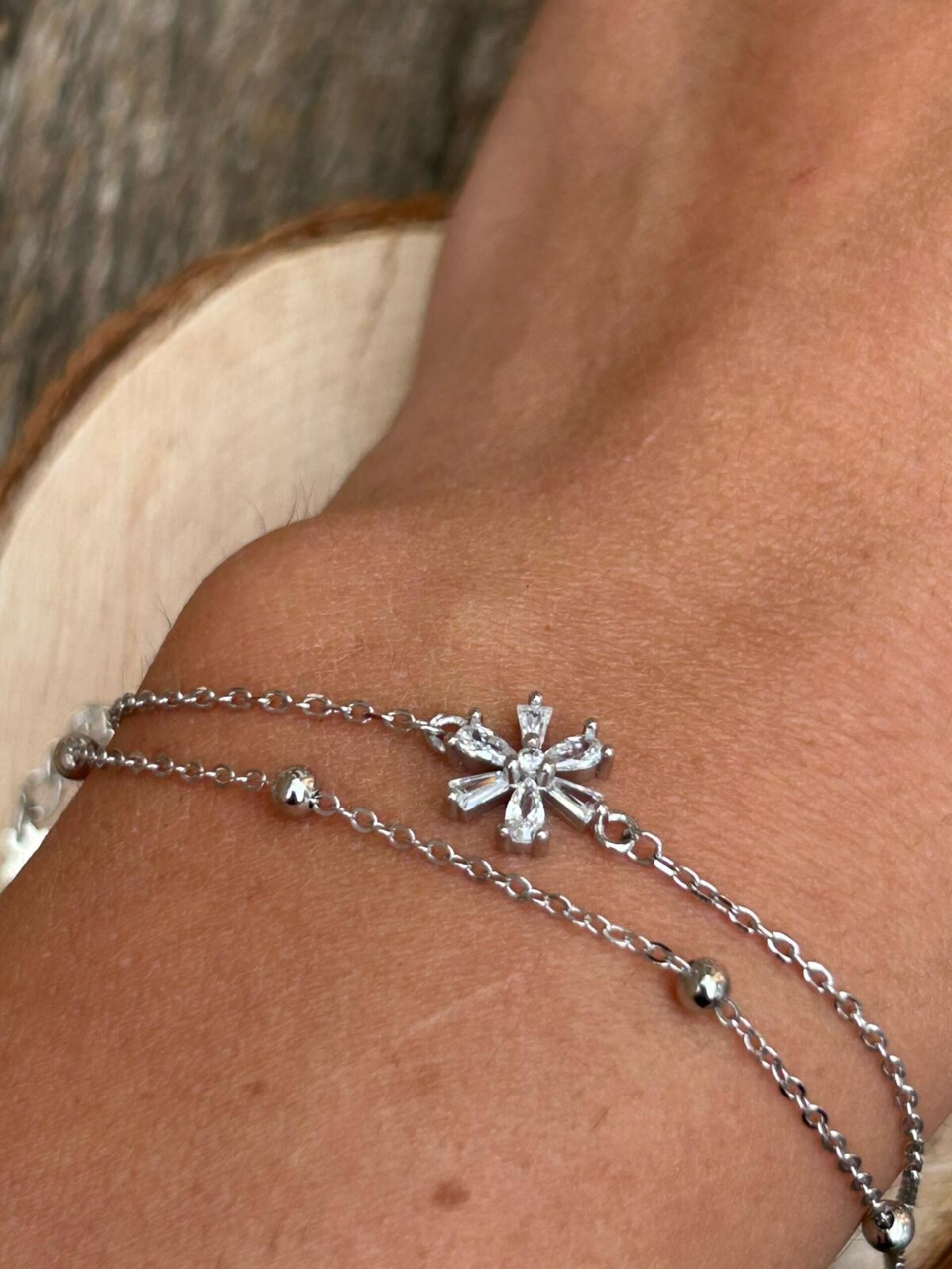 Pulsera doble flor - 4